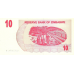 P39 Zimbabwe - 10 Dollars Year 2006/2007 (Bearer Cheque)